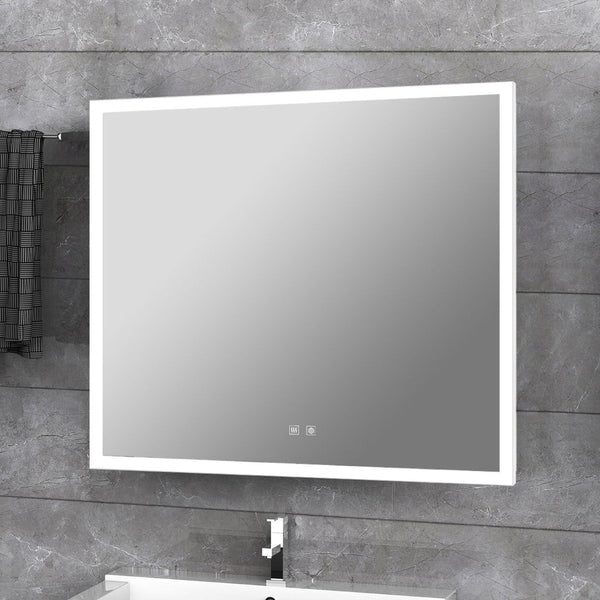 English Elm Aurorium Frameless Led Vanity Mirror with Defogger and Touchscreen for Modern Bathrooms B2731P478346