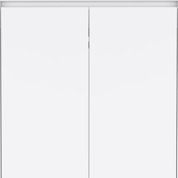 HomeRoots 71" White Wood Dresser - Versatile Two Door, Two Drawer Storage Solution for Modern Homes & Décor 520128