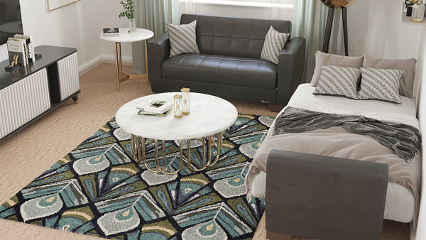 Homeroots 52" Black Brown Faux Leather Futon Convertible Sleeper Love Seat With Storage And Toss Pillows   520146