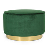 Christopher Knight Home® - Noble House - Croton Modern Glam Velvet Swivel Ottoman