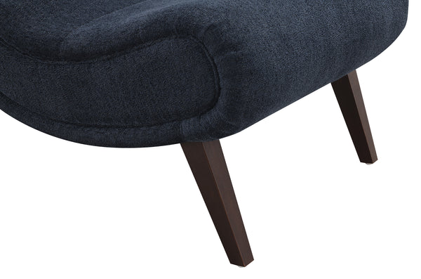 OSP Home Furnishings Hawkins Lounger with Ottoman Indigo