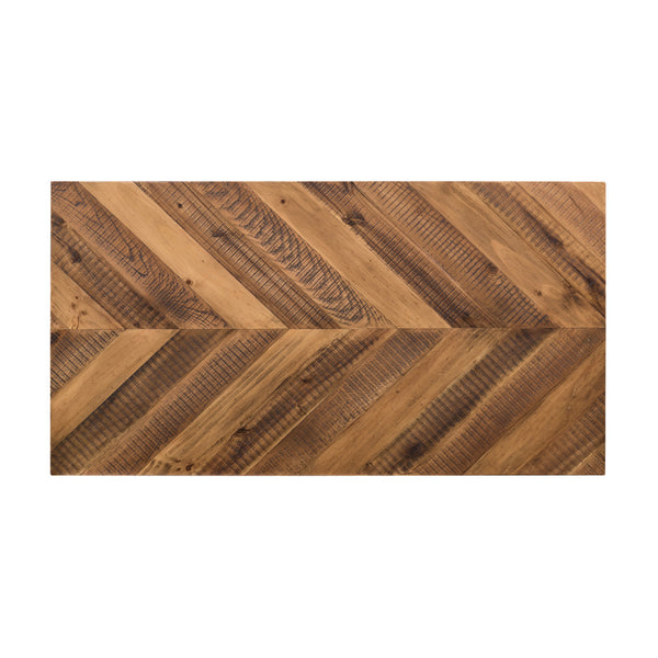 Homeroots 46" Brown And Brass Concrete And Brass Coffee Table With Shelf   520593