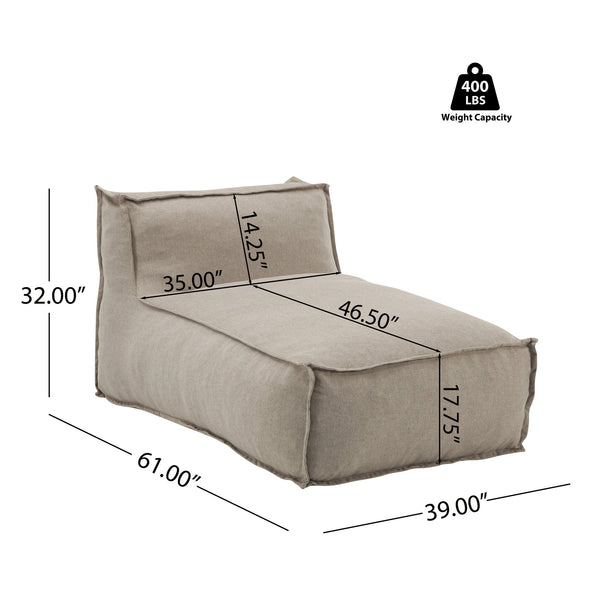 English Elm Christopher Knight Home® - Ramona Outdoor Bean Bag Lounge Chairs Set Of 2 - Weather-Resistant, Eco-Friendly Comfort For All N775P265560B-S2