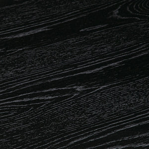 Homeroots 48" Black And Gray Solid Wood And Concrete Round Coffee Table   520638