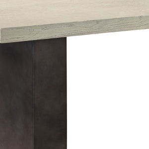 Homeroots 24" Gray And Dark Gray Solid Wood And Concrete Coffee Table   520640