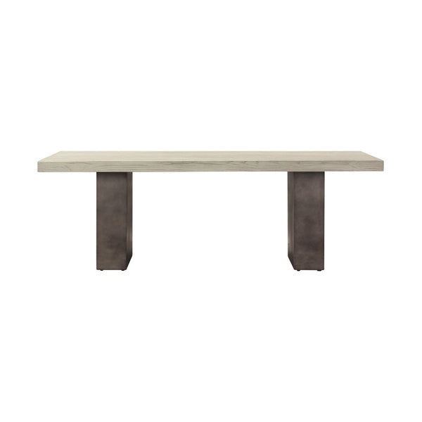 HomeRoots 24" Modern Industrial Gray Solid Wood and Concrete Coffee Table for Stylish Living Spaces and Offices 520640