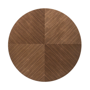 Homeroots 36" Brown And Black Solid Wood And Metal Round Coffee Table   520645