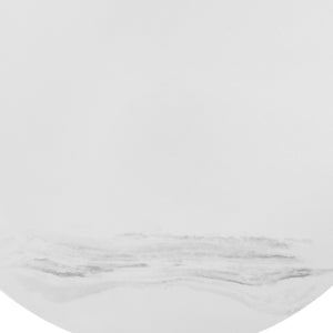 Homeroots 36" White And Black Genuine Marble And Metal Round Coffee Table   520646