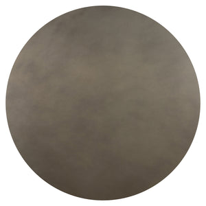 Homeroots 36" Gray And Black Concrete And Solid Wood Round Coffee Table   520650