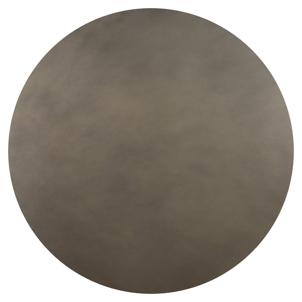 Homeroots 36" Gray And Black Concrete And Solid Wood Round Coffee Table   520650