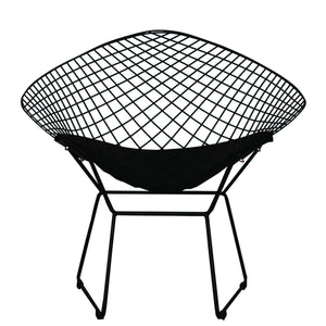 Homeroots 32" Black Metal Lounge Chair With Pad   520670