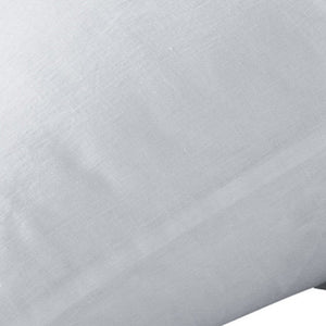 Homeroots Set Of Two White Linen King Pillowcases  Linen 520689