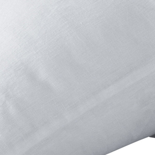 Homeroots Set Of Two White Linen King Pillowcases  Linen 520689