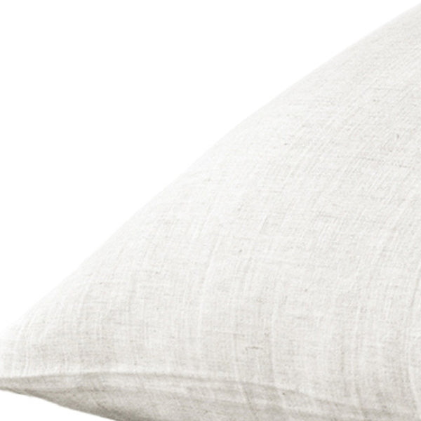Homeroots Set Of Two Light Gray Linen Pillowcases Greige Linen 520691
