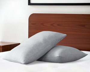 Homeroots Set Of Two Cloud Linen King Pillowcases Cloud Linen 520692