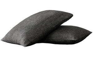Homeroots Set Of Two Onyx Linen Pillowcases Onyx Linen 520695