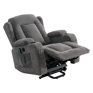 English Elm Power Lift Recliner with Heat Massage and Usb Port for Elderly Living Room Use W1521S00016