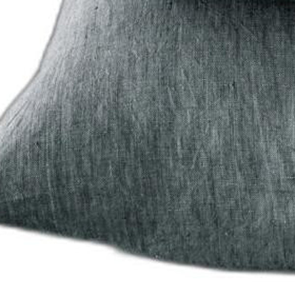 Homeroots Four Piece Slate Gray Linen Sheet Set Iron Linen 520715