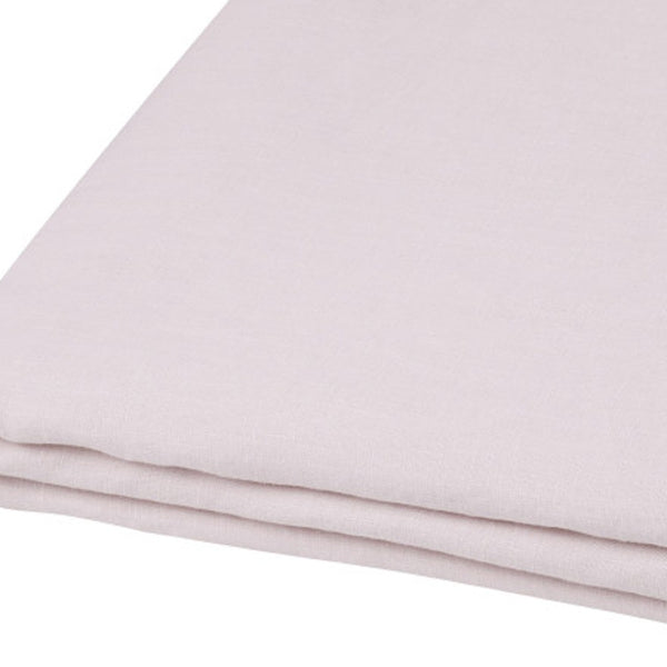 HomeRoots Light Linen Twin Flat Sheet - Luxuriously Soft, Breathable Comfort for a Relaxed, Stylish Bedroom Pink 520738