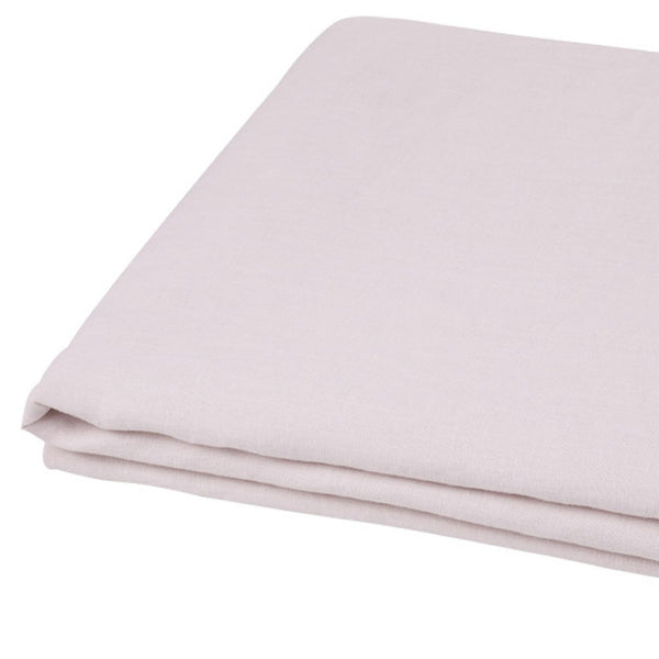 HomeRoots Light Linen Twin Flat Sheet - Luxuriously Soft, Breathable Comfort for a Relaxed, Stylish Bedroom Pink 520738