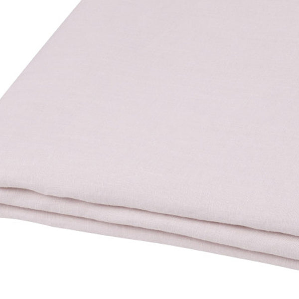 HomeRoots Light Linen Full Double Flat Sheet - Luxuriously Soft, Breathable Comfort for a Stylish Sleep Experience Pink 520739