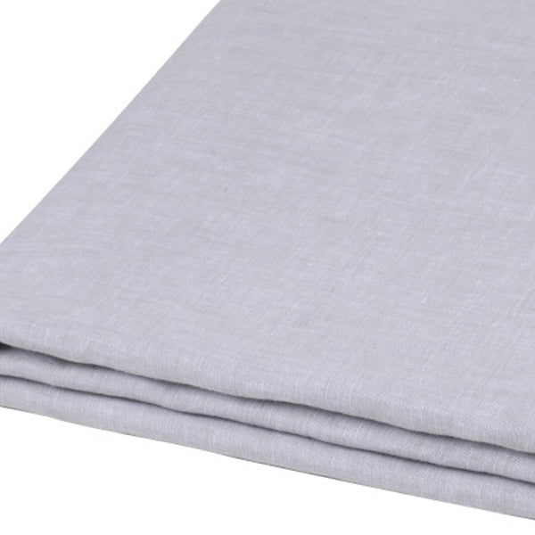HomeRoots Light Linen Full Double Flat Sheet - Luxuriously Soft, Breathable Comfort for a Stylish Sleep Experience Cloud 520742