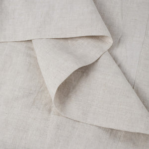 HomeRoots Light Linen Twin Flat Sheet - Luxuriously Soft, Breathable Comfort for a Relaxed, Stylish Bedroom Greige 520744