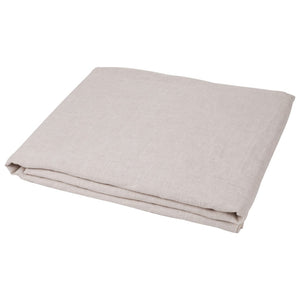 HomeRoots Light Linen Twin Flat Sheet - Luxuriously Soft, Breathable Comfort for a Relaxed, Stylish Bedroom Greige 520744