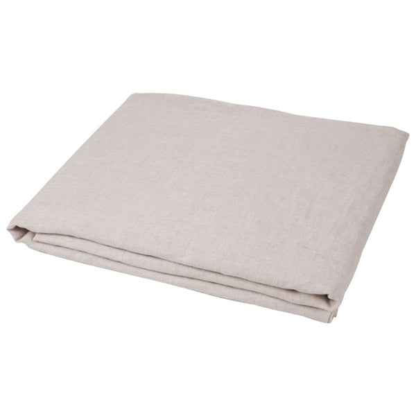 HomeRoots Light Linen Twin Flat Sheet - Luxuriously Soft, Breathable Comfort for a Relaxed, Stylish Bedroom Greige 520744