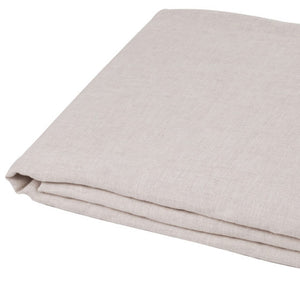 HomeRoots Light Linen Twin Flat Sheet - Luxuriously Soft, Breathable Comfort for a Relaxed, Stylish Bedroom Greige 520744