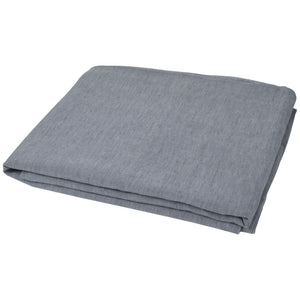 HomeRoots Slate Gray Linen Twin Flat Sheet - Soft, Breathable, and Moisture-Wicking for Ultimate Comfort 520747