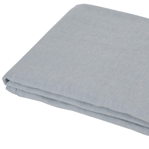 HomeRoots Light Linen Twin Flat Sheet - Luxuriously Soft, Breathable Comfort for a Relaxed, Stylish Bedroom Sea Glass 520750