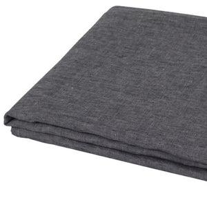 HomeRoots Onyx Twin Flat Sheet - Luxurious Breathable Linen, Soft Texture, Moisture-Wicking, Stylish Bedding Essentials 520753