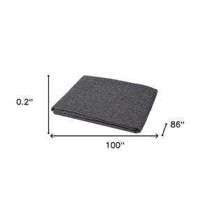 HomeRoots Onyx Twin Flat Sheet - Luxurious Breathable Linen, Soft Texture, Moisture-Wicking, Stylish Bedding Essentials 520753