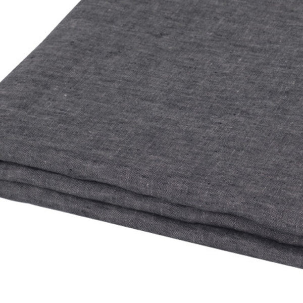HomeRoots Light Linen King Flat Sheet - Premium Breathable Fabric for Ultimate Comfort and Everyday Luxury Onyx 520755