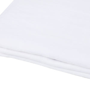 HomeRoots Light Linen Twin Flat Sheet - Luxuriously Soft, Breathable Comfort for a Relaxed, Stylish Bedroom White 520756