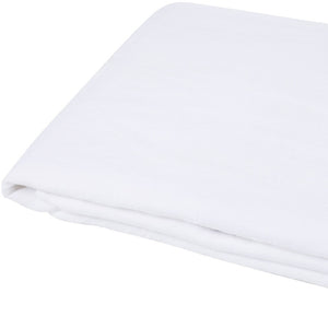 HomeRoots Light Linen Full Double Flat Sheet - Luxuriously Soft, Breathable Comfort for a Stylish Sleep Experience White 520757