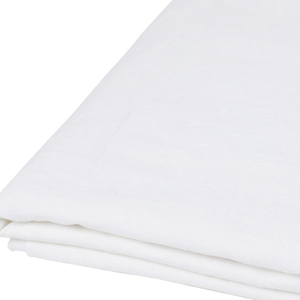 HomeRoots Ivory Linen Flat Sheet - Luxurious Softness, Breathable Comfort & Timeless Style for Your Bedding 520760