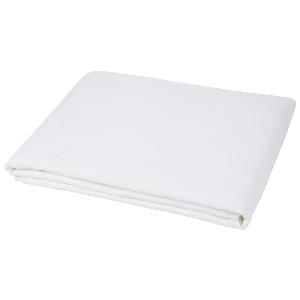HomeRoots Ivory Linen Flat Sheet - Luxurious Softness, Breathable Comfort & Timeless Style for Your Bedding 520760