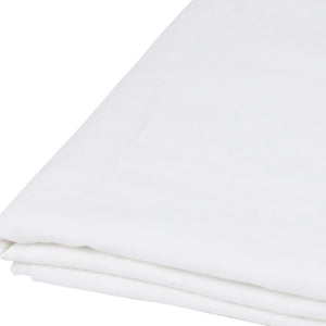 HomeRoots Light Linen King Flat Sheet - Premium Breathable Fabric for Ultimate Comfort and Everyday Luxury Soft White 520761