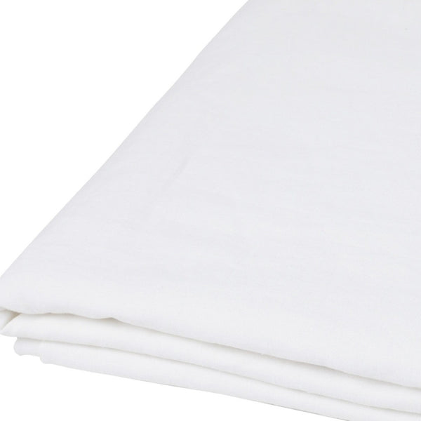 HomeRoots Light Linen King Flat Sheet - Premium Breathable Fabric for Ultimate Comfort and Everyday Luxury Soft White 520761