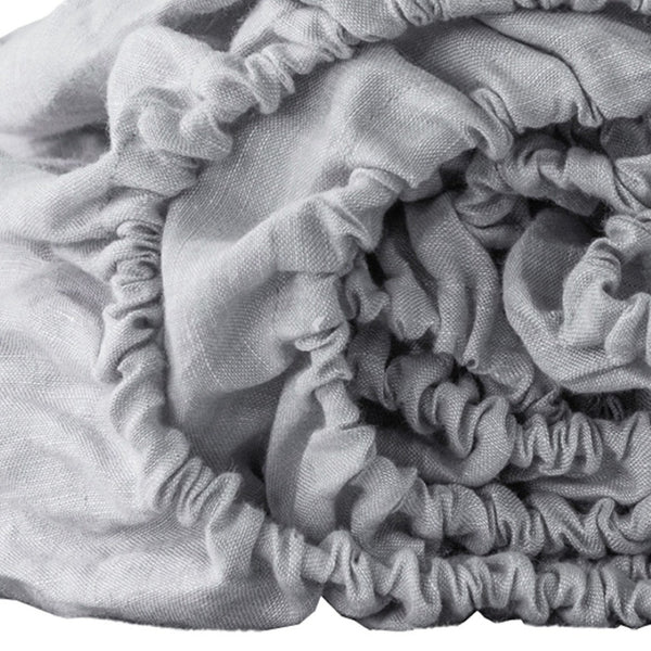 HomeRoots Cloud Linen Full Double Fitted Sheet - Premium Soft, Breathable, Deep Pocket Design for Ultimate Comfort 520767