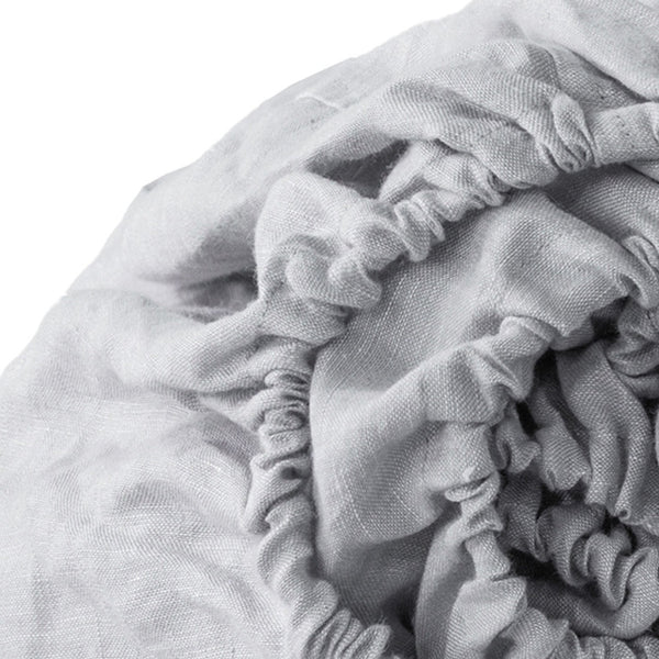 Homeroots Cloud Linen Queen Fitted Sheet Cloud Linen 520768