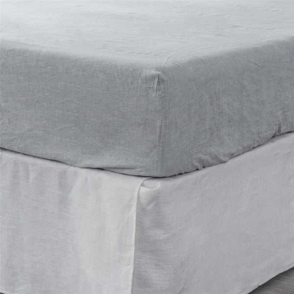 Homeroots Cloud Linen King Fitted Sheet Cloud Linen 520769