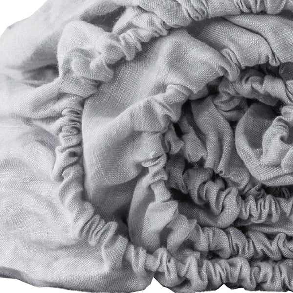 Homeroots Cloud Linen King Fitted Sheet Cloud Linen 520769