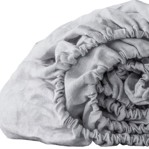 Homeroots Cloud Linen California King Fitted Sheet Cloud Linen 520770