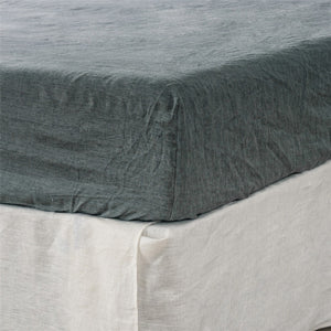 HomeRoots Light Linen King Fitted Sheet – Breathable, Moisture-Wicking Luxury for Ultimate Sleep Comfort Iron 520779
