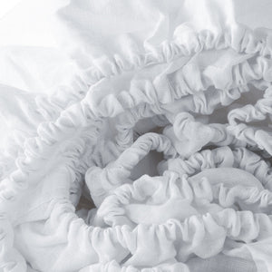 Homeroots White Linen King Fitted Sheet White Linen 520795