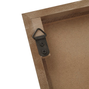 JLA Home Madison Park - Two-tone Sculpted Palm Wall Panels by Emily Warne — Distressed Coastal Two-Tone Wood Décor, 12x18 each MP95B-0280