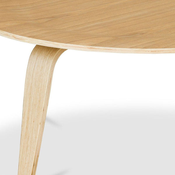 HomeRoots 34" Stylish Natural Round Coffee Table – Modern Geometric Accent, Durable & Versatile for Any Space 520858